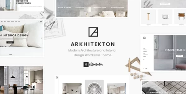 Arkhitekton Modern Architecture and Interior Design WordPress Theme 1.2.8 GPL Theme