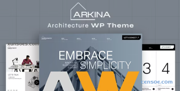 Arkina Architecture WordPress Theme 1.1 GPL Theme