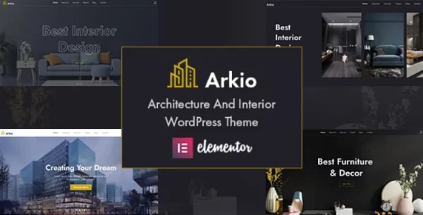 Arkio Architecture Interior WordPress Theme 1.0.2 GPL Theme