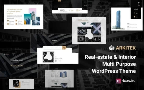 Arkitek Architecture and Interior Responsive WordPress Theme 1.0.0 GPL Theme