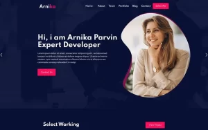 Arnika Personal Creative Responsive WordPress Theme 1.0.0 GPL Theme