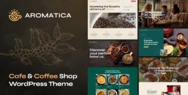 Aromatica Cafe Coffee Shop WordPress Theme 1.3 GPL Theme