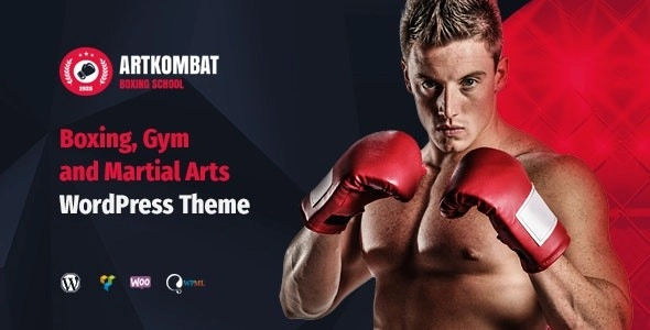 ArtKombat Boxing School and Martial Arts WordPress Theme 1.2.9 GPL Theme