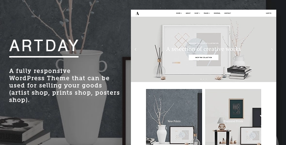 Artday Creative Artist WordPress Shop 1.8.4 GPL Theme