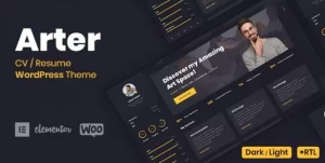 Arter Resume WordPress Theme 1.6.4 GPL Theme