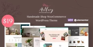 Artfusy – Handmade Crafts Shop WordPress Theme 1.0.3 GPL Theme