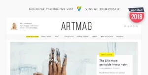Artmag Clean WordPress Blog and Magazine Theme 1.9 GPL Theme