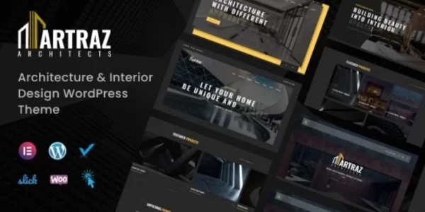 Artraz Architecture and Interior Design WordPress Theme 1.0.0 GPL Theme