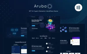 Aruba Crypto ICO Elementor WordPress Theme 1.0.0 GPL Theme