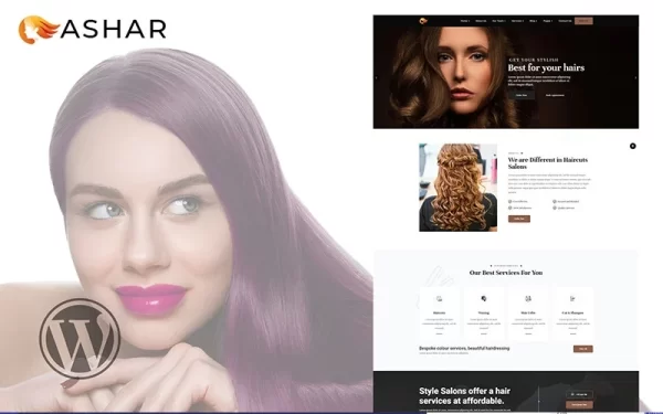 Ashar Hair Dresser Salon WooCommerce Theme WordPress Theme 1.0.0 GPL Theme