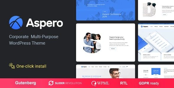 Aspero Business WordPress Theme 1.1.1 GPL Theme