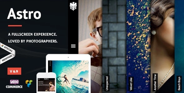 Astro Photography WordPress Theme 5.8 GPL Theme