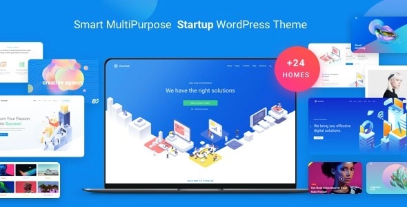 Atomlab Startup Landing Page WordPress Theme 1.9.1 GPL Theme