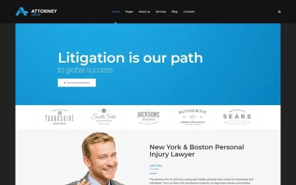 Attorney Group Law Firm WordPress theme WordPress Theme 1.1.0 GPL Theme