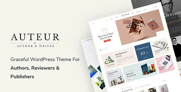 Auteur – WordPress Theme for Authors and Publishers 6.2 GPL Theme