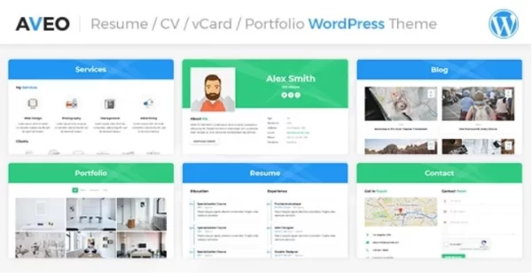 Aveo | CV/Resume WordPress Theme 1.4.2 GPL Theme
