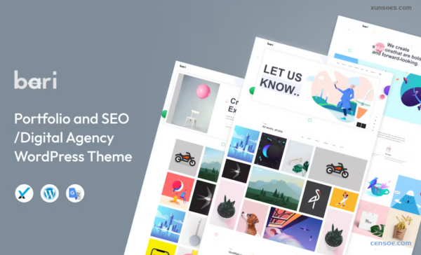 Bari Portfolio Digital Agency WordPress Theme 2.2 GPL Theme