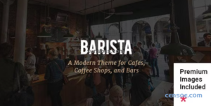 Barista Modern Theme for Cafes, Coffee Shops and Bars 2.4 GPL Theme
