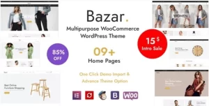 Bazar Multipurpose WooCommerce WordPress Theme 1.2 GPL Theme