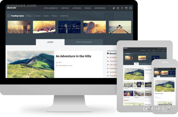 Beacon Social WordPress Magazine Theme 1.9.2 GPL Theme