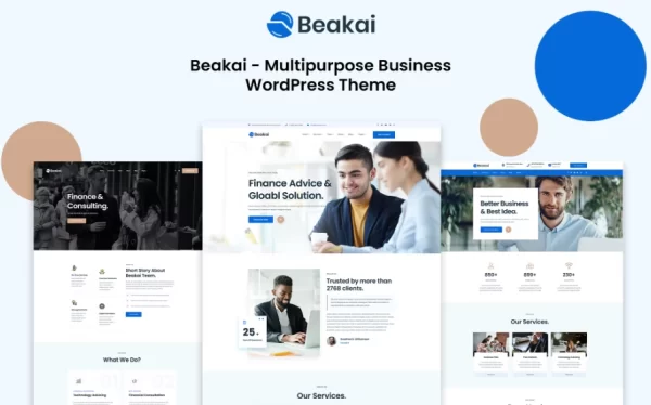 Beakai Multipurpose Business WordPress Theme 1.1.4 GPL Theme