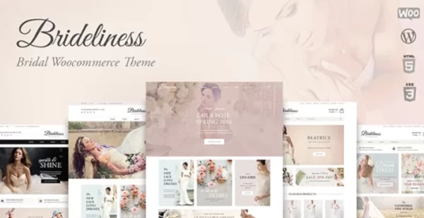 Brideliness Wedding Shop WordPress WooCommerce Theme 1.0.14 GPL Theme