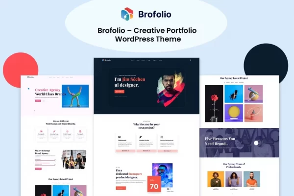 Brofolio – Creative Portfolio WordPress Theme 1.0.1 GPL Theme