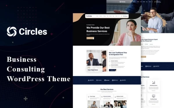 Circles Business Consulting WordPress Theme 1.0.0 GPL Theme