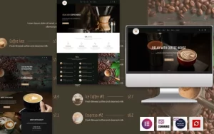 Coffee House The Elementor Coffee WordPress Theme 1.3 GPL Theme