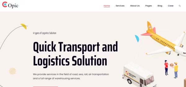 Copic – Transport Logistics WordPress Theme 1.1 GPL Theme