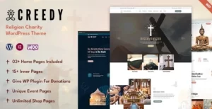 Creedy Religion, Church Theme 1.0.3 GPL Theme