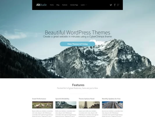 CyberChimps Altitude Premium WordPress Theme 2.0.0 GPL Theme
