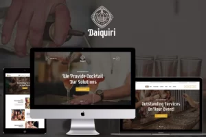 Daiquiri Bartender Services Catering WordPress Theme 1.1.2 GPL Theme