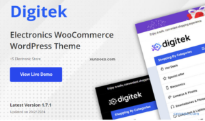 Digitek – Elementor Electronics WooCommerce Theme 1.7.0 GPL Theme
