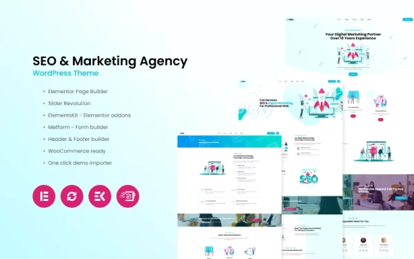 Digty SEO Marketing Agency WordPress Theme 1.0.4 GPL Theme