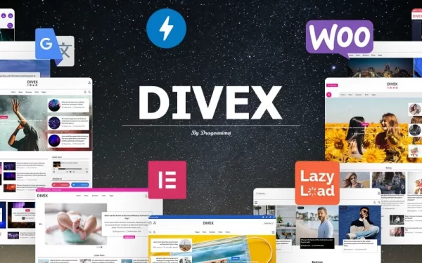Divex Multipurpose News WooCommerce WordPress Theme 1.0.1 GPL Theme
