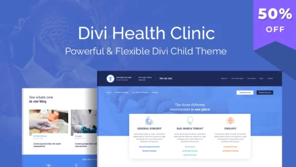 Divi Health Clinic 1.0.6 GPL Theme