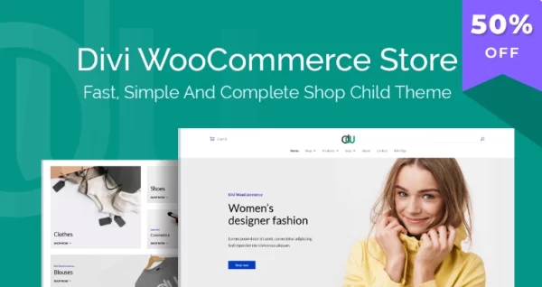 Divi WooCommerce Store 1.0.6 GPL Theme