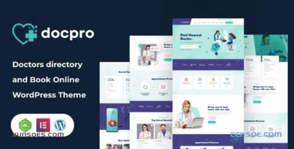 Docpro Doctors directory WordPress Theme 1.0.1 GPL Theme