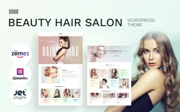 Durand Beauty Hair Salon WordPress Theme 1.0.0 GPL Theme