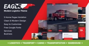 Eagle Logistics Transportation WordPress Theme 1.8 GPL Theme