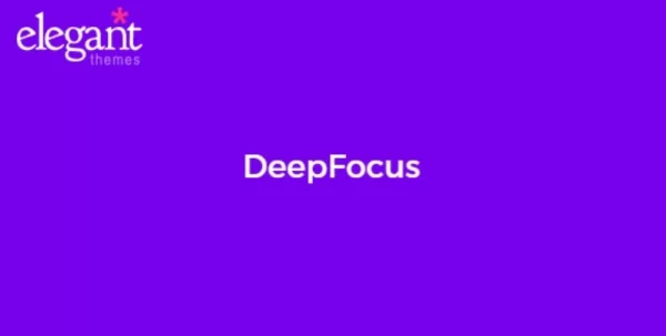 Elegant Themes DeepFocus 5.1.14 GPL Theme
