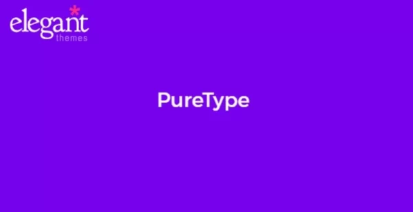 Elegant Themes PureType 6.3.13 GPL Theme