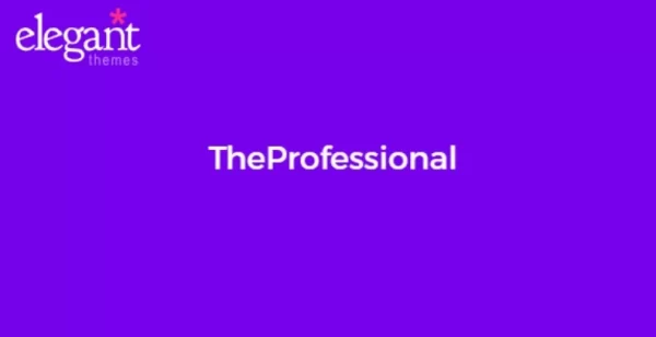 Elegant Themes TheProfessional 4.0.13 GPL Theme