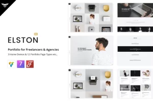 Elston Portfolio for Freelancers Agencies 1.8.1 GPL Theme