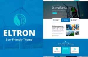 Eltron Solar Energy Elementor WordPress Theme 1.9 GPL Theme