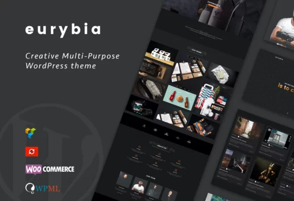 Eurybia Creative WordPress Portfolio Theme 1.0 GPL Theme