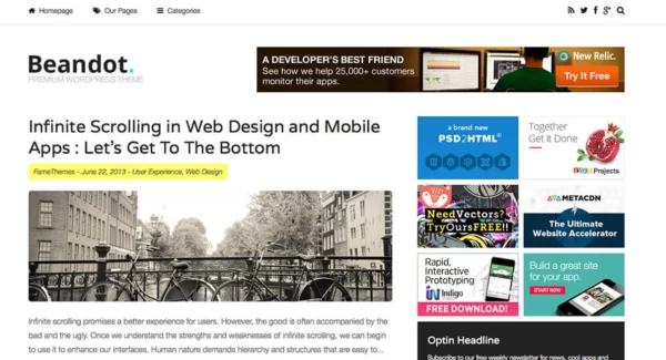 FameThemes Beandot WordPress Theme 1.1.1 GPL Theme