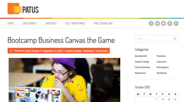 FameThemes Patus WordPress Theme 1.0.6 GPL Theme