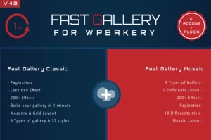 Fast Gallery for WPBakery WordPress Plugin 4.0 GPL Plugins